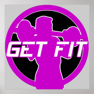 Erhalten Sie geeignetes Fitness-Plakat Poster