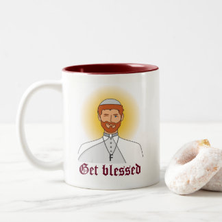 Erhalten Sie gesegnete Tasse