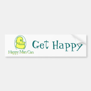 Erhalten Sie glücklichen Autoaufkleber