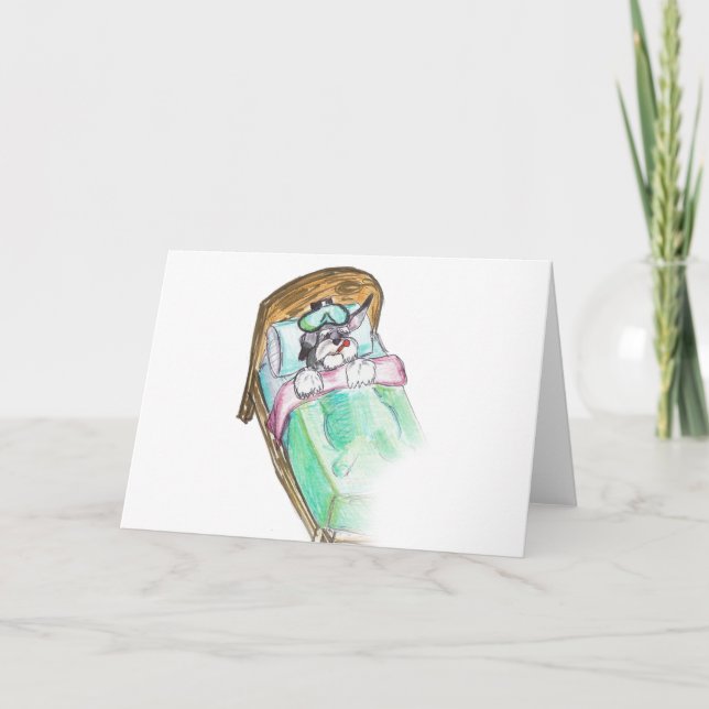 erhalten Sie gut bald: Bett Karte (Vorderseite)