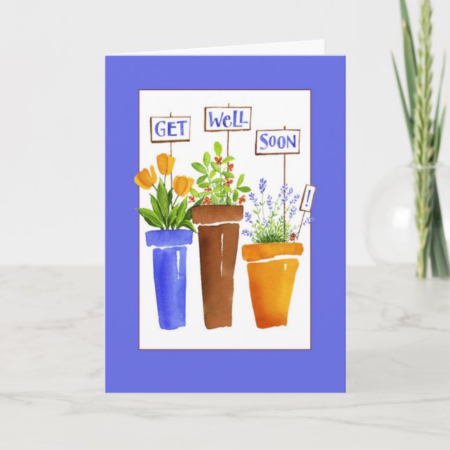 Erhalten Sie gut bald Karte (Vorderseite)