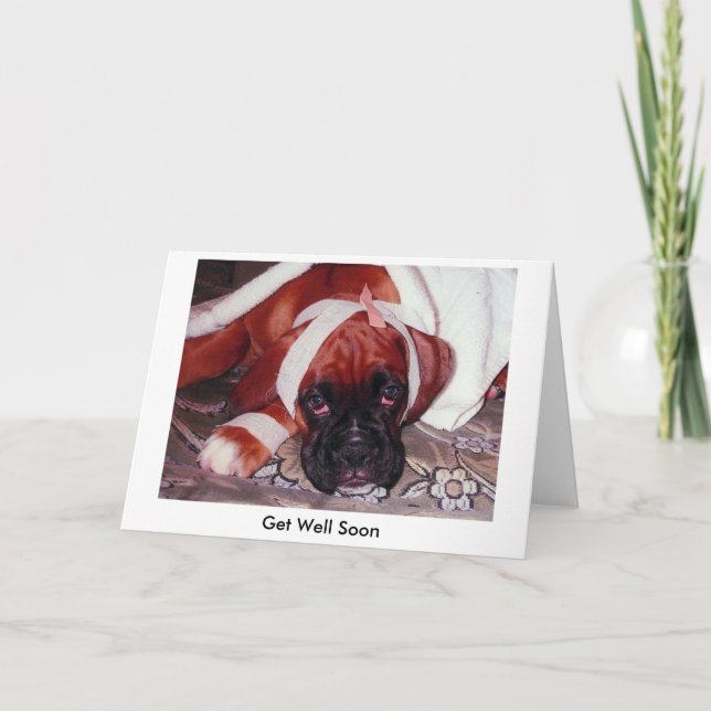 Erhalten Sie gut bald Karte (Vorderseite)