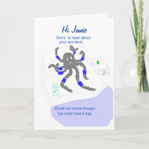 Erhalten Sie gut nach Unfall, addieren Sie Karte