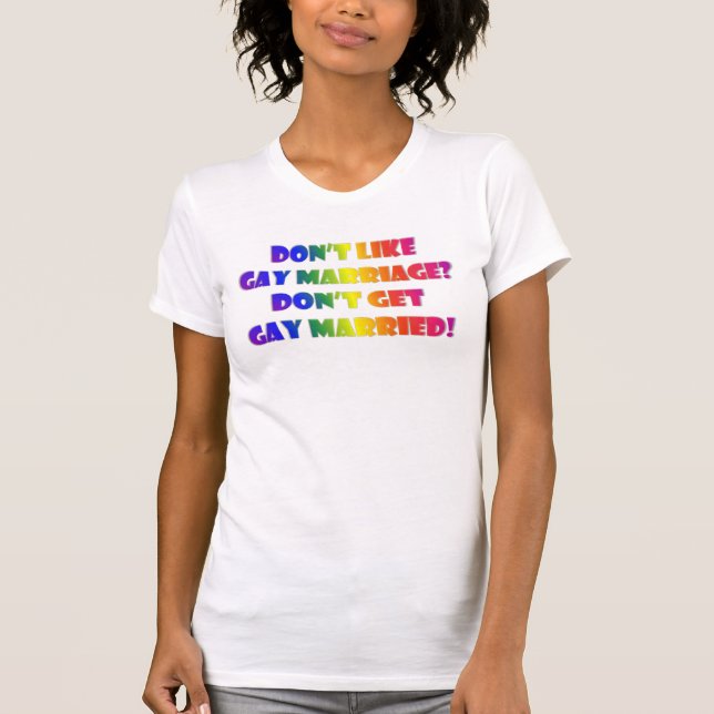 Erhalten Sie homosexuelles verheiratetes Deluxe T-Shirt (Vorderseite)