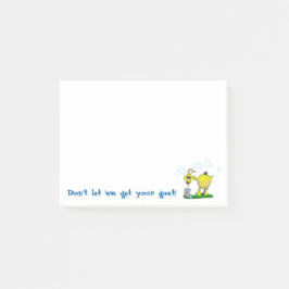 Erhalten Sie Ihrer Ziege klebrige Anmerkungen Post-it Klebezettel