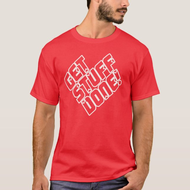 Erhalten Sie Material getanes Shirt (Vorderseite)