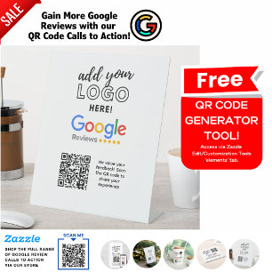 ERHALTEN SIE MEHR GUOGLE-ÜBERPRÜFUNGEN MIT QR-CODE SOCKELSCHILD