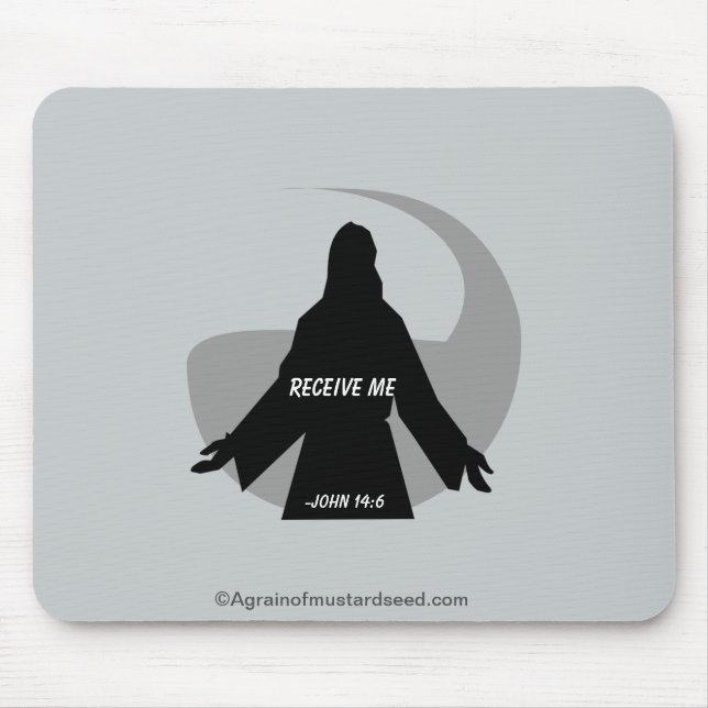 Erhalten Sie mir John 14:6 Bibelzitate Mousepad (Vorne)