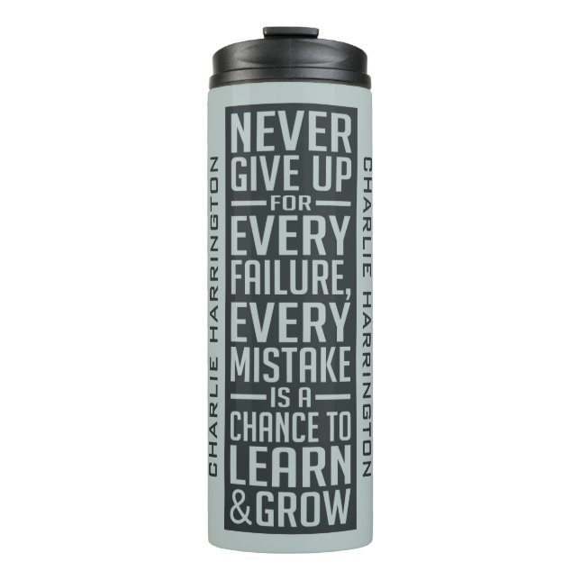 ERHALTEN SIE NIE DEN optionalen individuelle Name- Thermosbecher (Vorderseite)