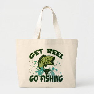 Erhalten Sie Spule gehen zu fischen Jumbo Stoffbeutel