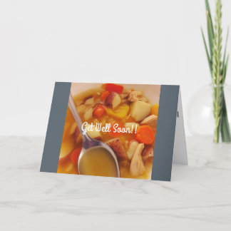 Erhalten Sie wohle bald Hühnersuppe-Karte Karte