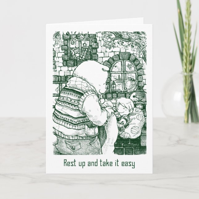 Erhalten Sie wohle bald Karte - Siesta (Vorderseite)