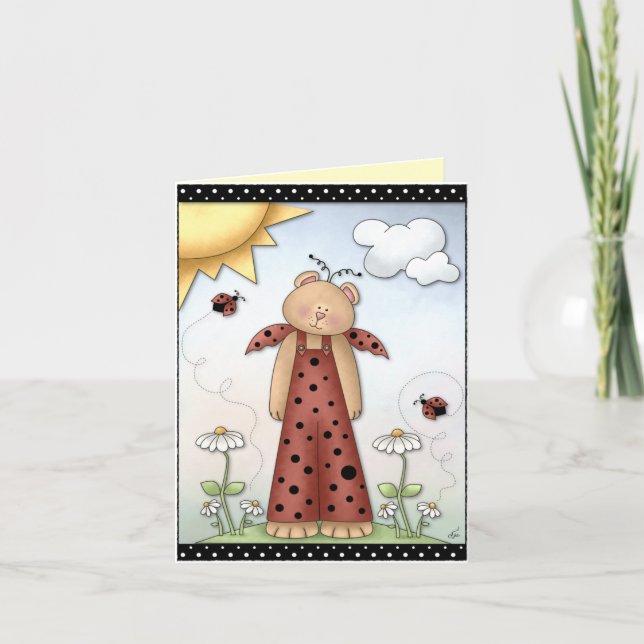 Erhalten Sie wohle Grußkarte Karte (Vorderseite)