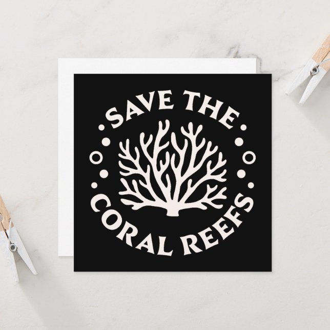 Erhaltung der biologischen Vielfalt von Korallenri (Vorderseite/Rückseite Beispiel)