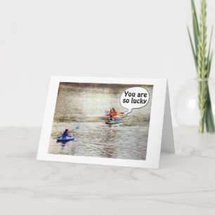 *****ERHALTUNG***** GREETKARTE KAYAK STIL KARTE