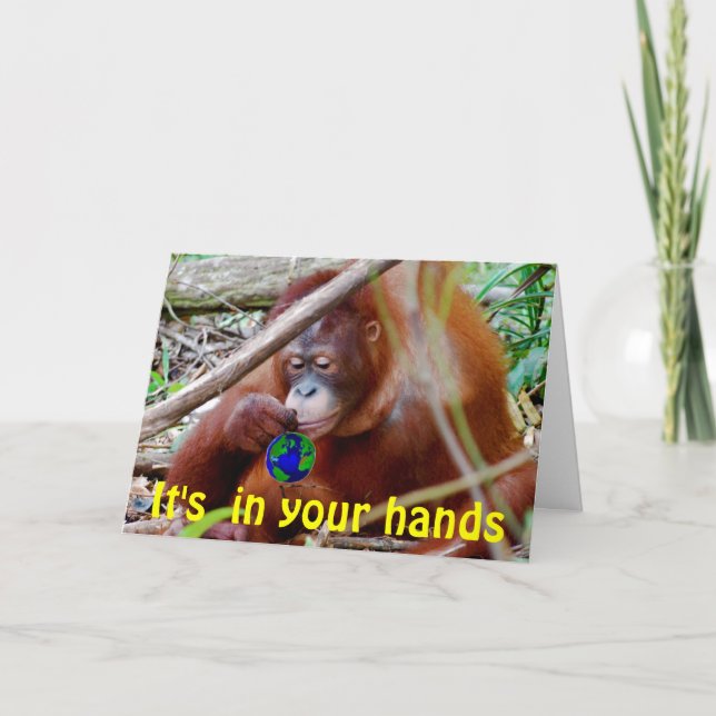 Erhaltung - in Ihren Händen Karte (Vorderseite)