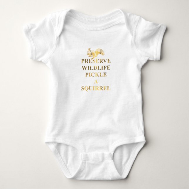 Erhaltung von Wildpfeffern Baby Strampler (Vorderseite)