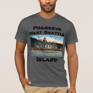 Erhaltung West Seattle Island Alki Point Lighthous T-Shirt