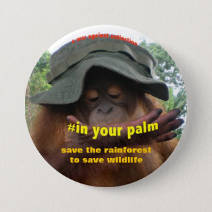 Erhaltungs-Aktivist für Tierschutz Button
