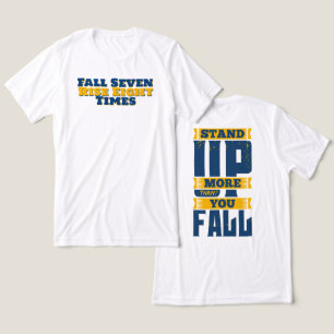 Erhebe dich öfter als du fällst Motivierend Tri-Blend Shirt