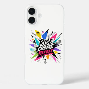 Erhebe dich, schaffe, wiederhole - Inspirierende M iPhone 16 Plus Hülle