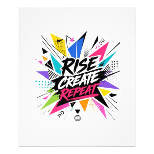 Erhebe dich, schaffe, wiederhole - Inspirierende M Fotodruck