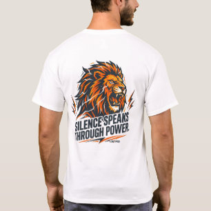 Erhebe dich über den Lärm Löwe Motivationsstärke T-Shirt