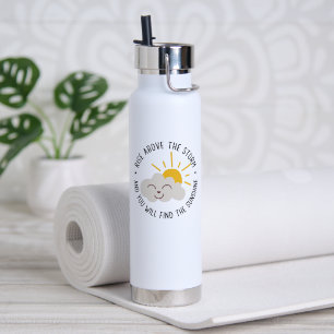 Erhebe dich über den Sturm Motivationszitat – Sonn Trinkflasche