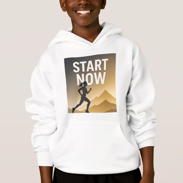 „Erhebe dich über Grenzen – Stärke durch Ausdauer“ Hoodie (Vorderseite)