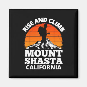 Erhebe dich und besteige den Mount Shasta Kaliforn Magnet