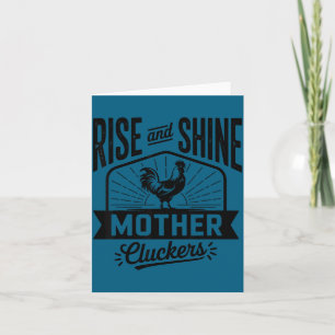 Erhebe dich und strahle Mutter Cluckers Lustiger H Dankeskarte