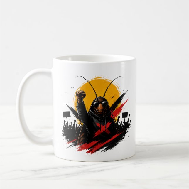 Erhebe dich. Widerstehe. Herrsche. Rebellische Kak Kaffeetasse (Links)