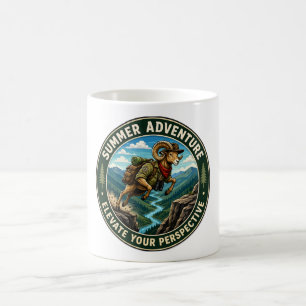 Erheben Sie Ihre Perspektive Wandern Ram Abenteuer Kaffeetasse