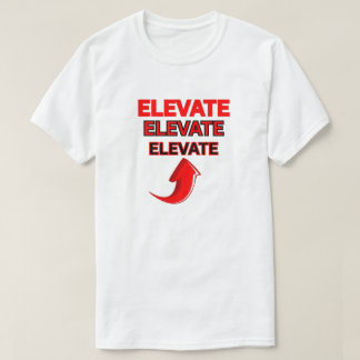ERHEBEN SIE SICH, VIVID ROTE WEISSE MOTIVATIONELLE T-Shirt