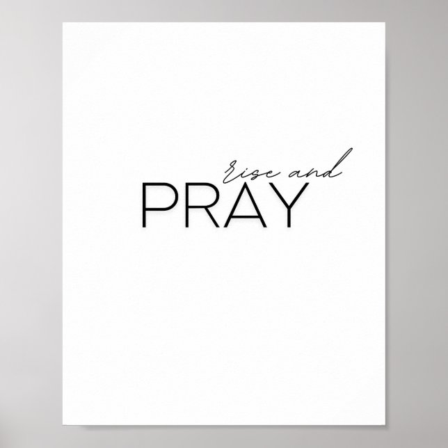 erheben und beten. Poster & Prints (Vorne)