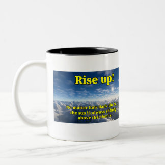 Erhebt euch zweifarbige tasse