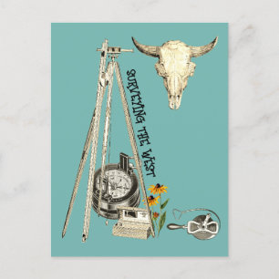 ERHEBUNG WESTERN LAND SURVEYOR ALTER WESTEN POSTKARTE