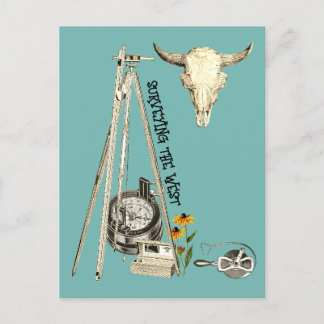 ERHEBUNG WESTERN LAND SURVEYOR ALTER WESTEN POSTKARTE