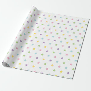 Erhellen Sie Ihren Raum mit Pastell-Sternmuster Geschenkpapier