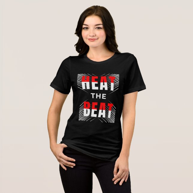 Erhitze den Beat Tri-Blend Shirt (Vorderseite voll)