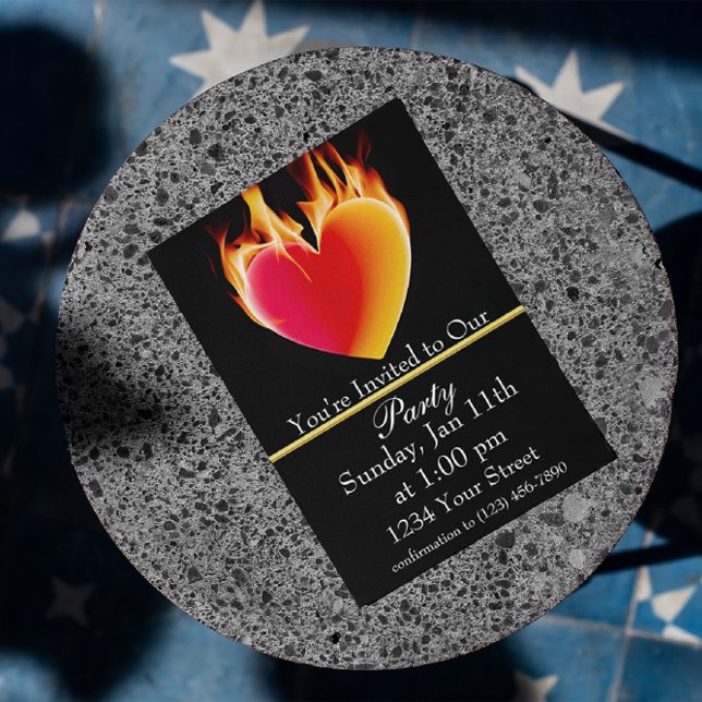 Erhitze dich mit unserem Party! Einladung (Von Creator hochgeladen)