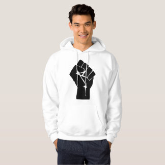Erhobene schwarze Faust - Widerstand Protest Hoodie
