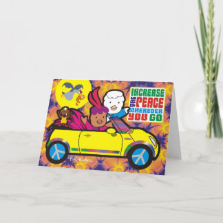 Erhöhen Sie den Frieden, wohin Sie auch gehen Karte