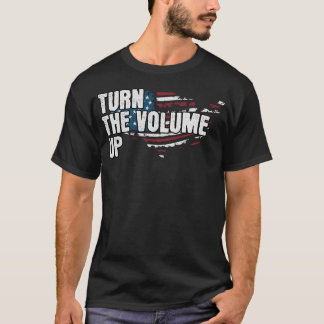 Erhöhen Sie Die Lautstärke Newyork Liebhaber Patri T-Shirt