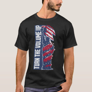 Erhöhen Sie Die Lautstärke Newyork Liebhaber Patri T-Shirt