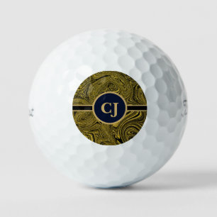 Erhöhen Sie Ihr Spiel mit Black & Gold Labyrinth Golfball