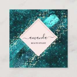 Erhöhen Sie Ihre Marke mit Beruflichem Gerahmtem G Quadratische Visitenkarte