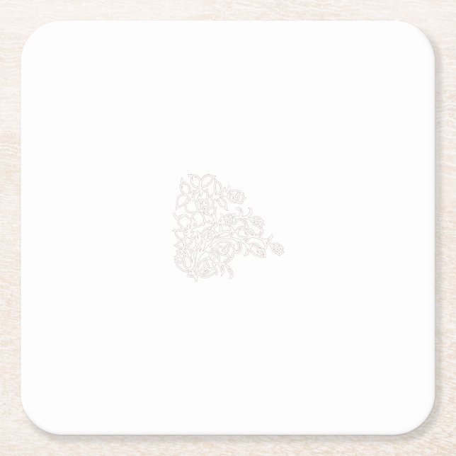 Erhöhen Sie Ihre Markenbezeichnung mit hochwertige Rechteckiger Pappuntersetzer (Vorderseite)