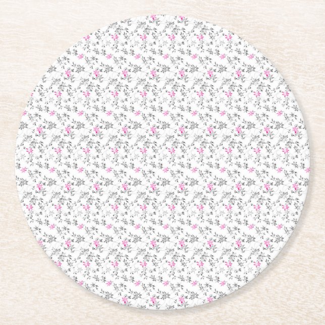 Erhöhen Sie Ihre Markenbezeichnung mit hochwertige Runder Pappuntersetzer (Vorderseite)