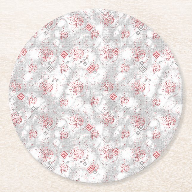 Erhöhen Sie Ihre Markenbezeichnung mit hochwertige Runder Pappuntersetzer (Vorderseite)